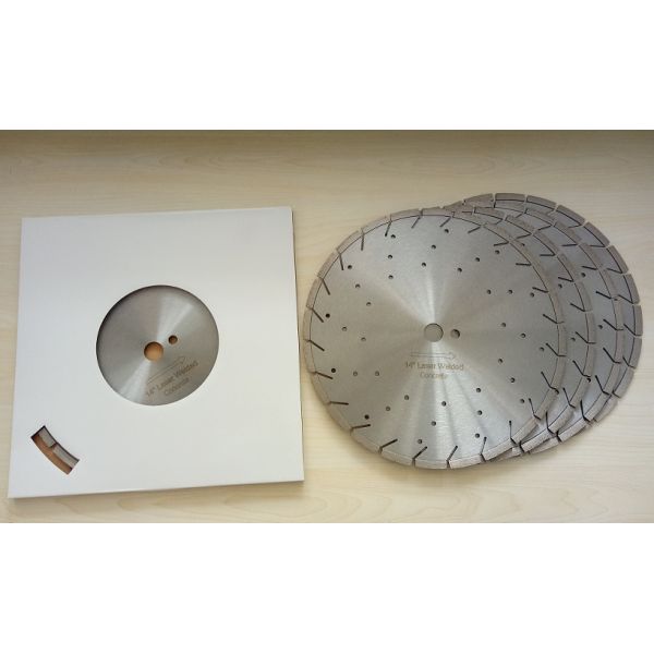 14 Inch Diamond Concrete Cutting Blades With Decoration Holes , SGS / GB