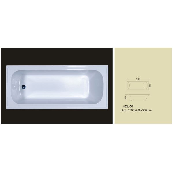 Acrylic bathtub, simple bathtub, common bathtub,sanitary ware, bathroom bath tub