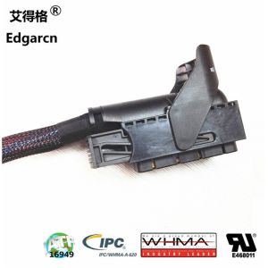 Black Bosch Wiring Harness , Ecu Engine Cable Harness Assembly Iso9001 Approval