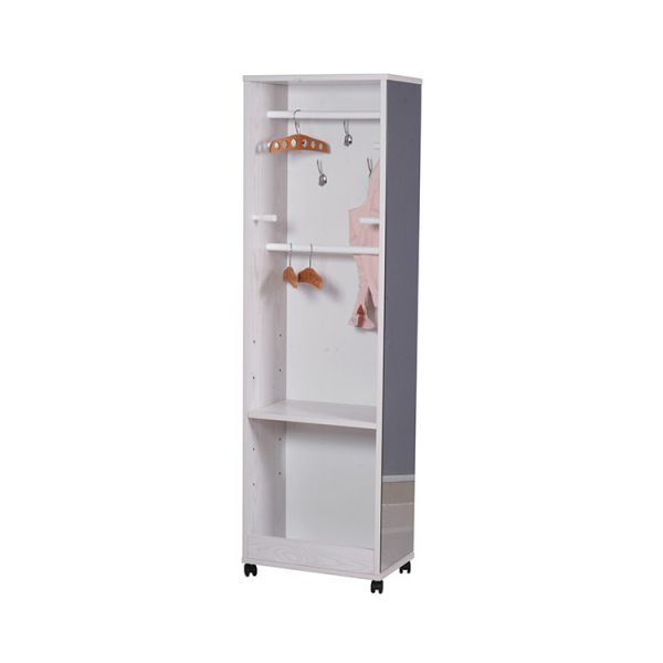 Buy 28.5KG 50*30*166cm Adjustable Shelves Wooden Clothes Wardrobe at wholesale prices