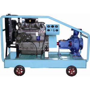 Portable Diesel Water Pump Set With Wheels Trailer