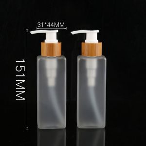 Square Shape Frosted PET Plastic Bottles For Sanitizer