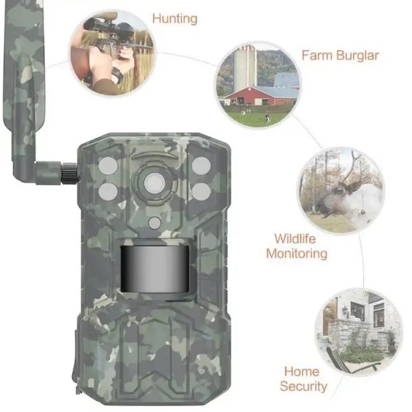Buy Practical 14MP Hunting Trail Camera , Night Vision 4G Wildlife Camera at wholesale prices