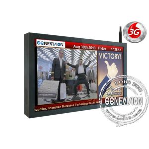 55 Inch Lobby Wifi Digital Signage , 1500 / 1 Lcd Advertising Players High