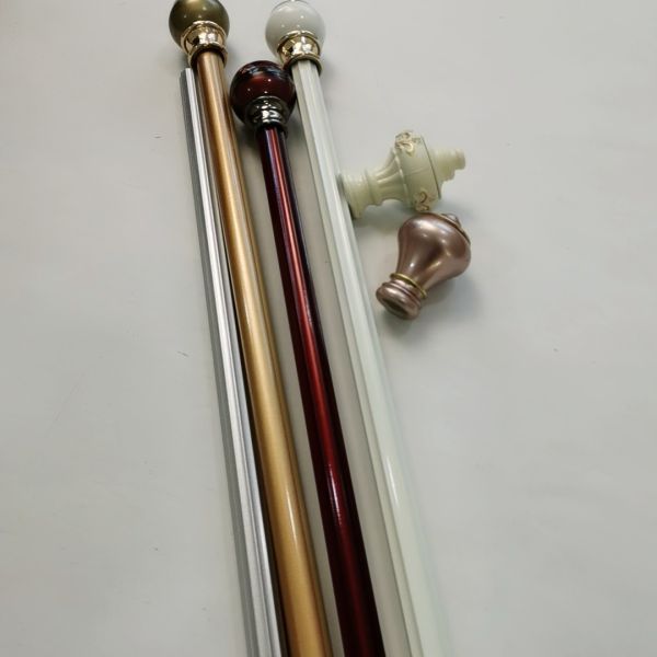Buy 28mm 0.3mm Adjustable Home Hardware Curtain Rods at wholesale prices