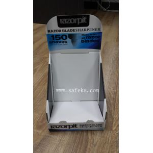 Razor display stand for counter table top