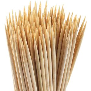 Disposable Bamboo Marshmallow Roasting Sticks 40cm Length 4 - 6mm Diameter