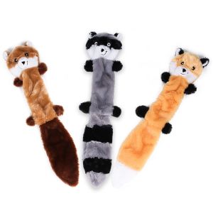 Manufacturer no stuffing squeaky fox squirrel raccoon bea