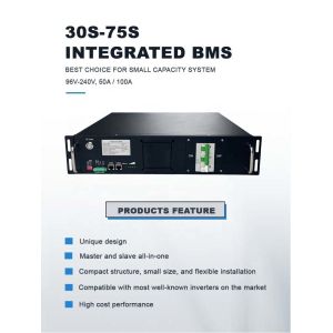 China high voltage BMS(HV BMS) 75S 240V 50A Intergrated BMS With Parallel Function For Lithium Battery Pack Power Solution For BESS on sale