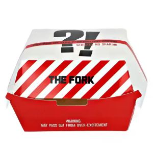 Wholesale Custom Printing Foldable Eco-Friendly Kraft Burger Box for Fast Food