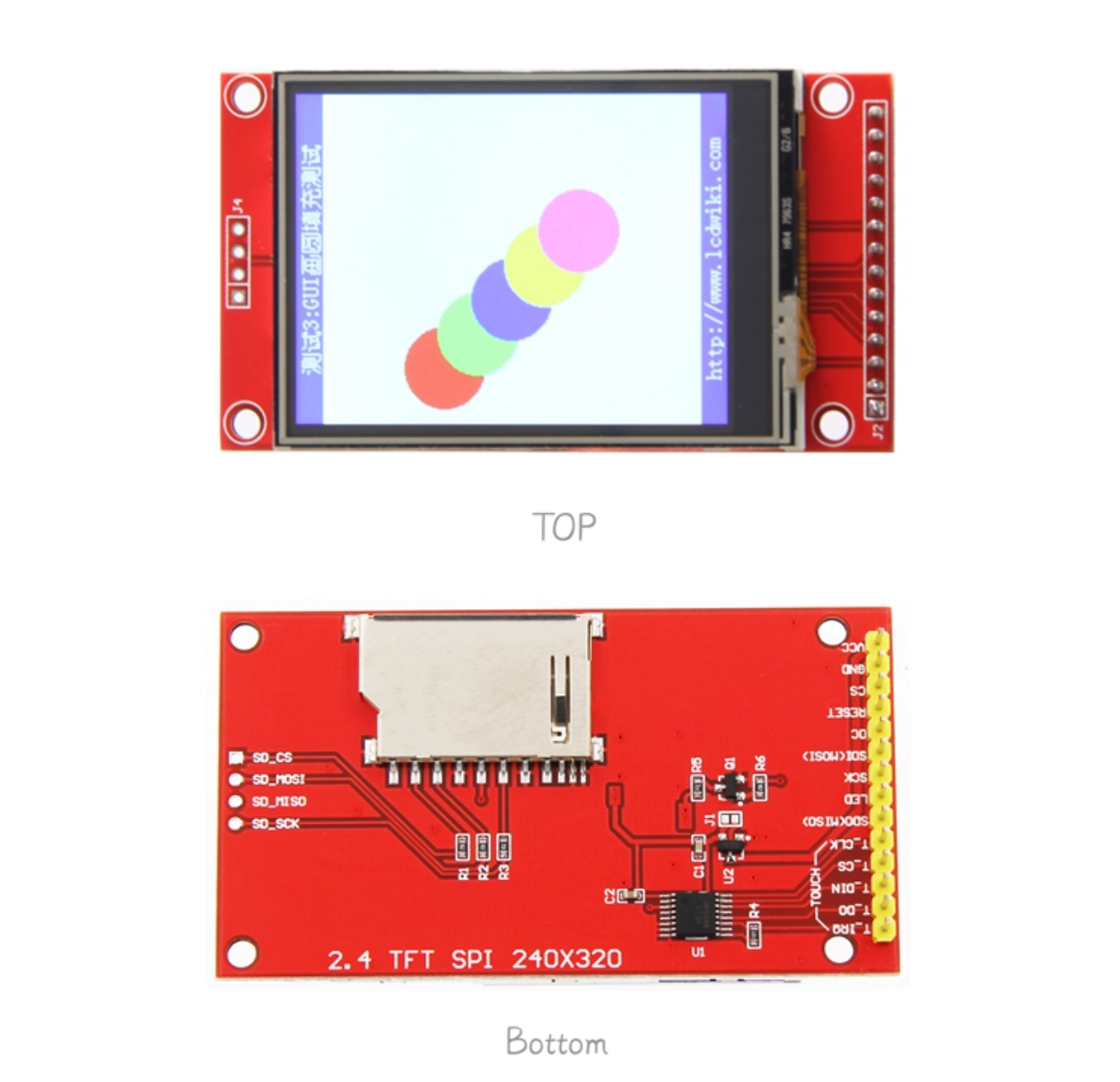 China 2.4 Inch ILI9341 SPI 320*240 TFT LCD Screen Module LCD Display With PCB Board on sale China 2.4 Inch ILI9341 SPI 320*240 TFT LCD Screen Module LCD Display With PCB Board on sale