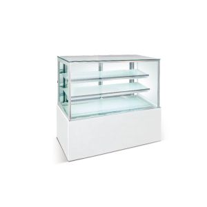 Stainless Steel Cake Display Freezer Commercial Elegance Marble Base