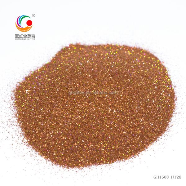 PET Bulk Holographic Glitter Brown Plum Laser Quadrangular Prismatic Shape