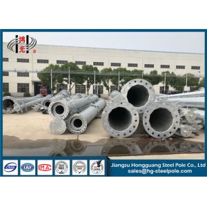 Flange Connected Polygonal 10KV Transmission Line Pole