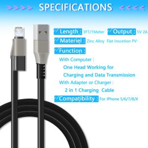 Two Way Headphone Jack Adapter / 3M Iphone Headphone Charger Splitter