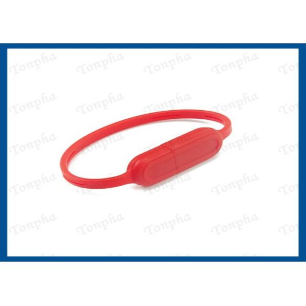 Promotional Thin Wristband Flash Drive Convenient Carrying Silicone Material