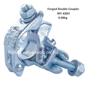 Q235 Double Forged Coupler For Connecting 2 Tubes / Pipe Clamps UK Type EN74