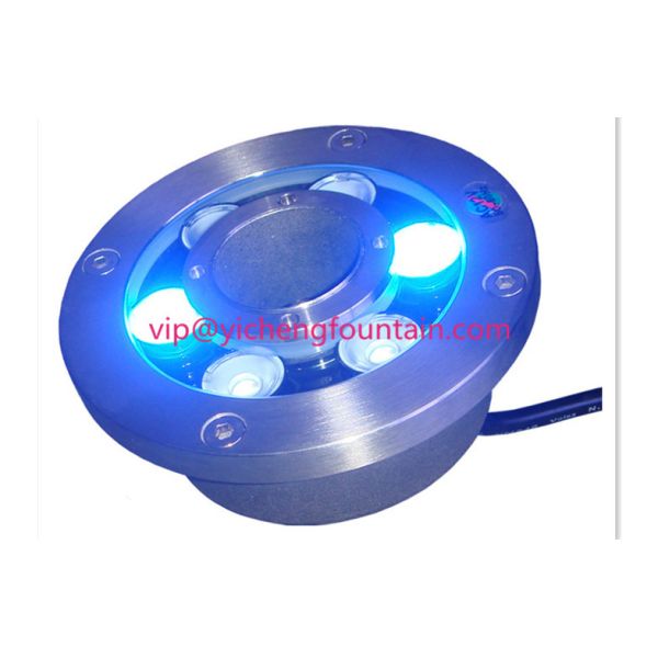 Buy 145mm Diameter  Fully AISI304 Underwater Led Fountain Lights LED DMX512 Control One Light Passing One Nozzle at wholesale prices