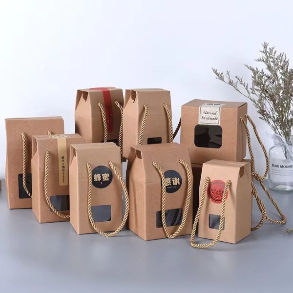 Buy Modern Cowhide Corrugated Packaging Box Honey Fruit Box Customized Logo at wholesale prices