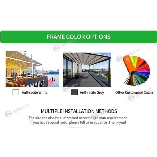 Retractable Windproof Canopy Ultra-Lightweight Aluminum Pergola Customizable Outdoor Sunshade Retractable Roof Pergola Gazebo