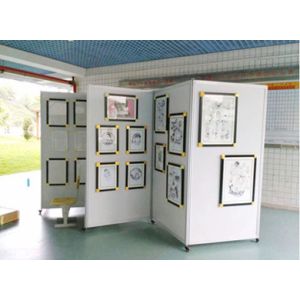 Wall panel with 360° hinges for for versatile portability in multiple workspaces