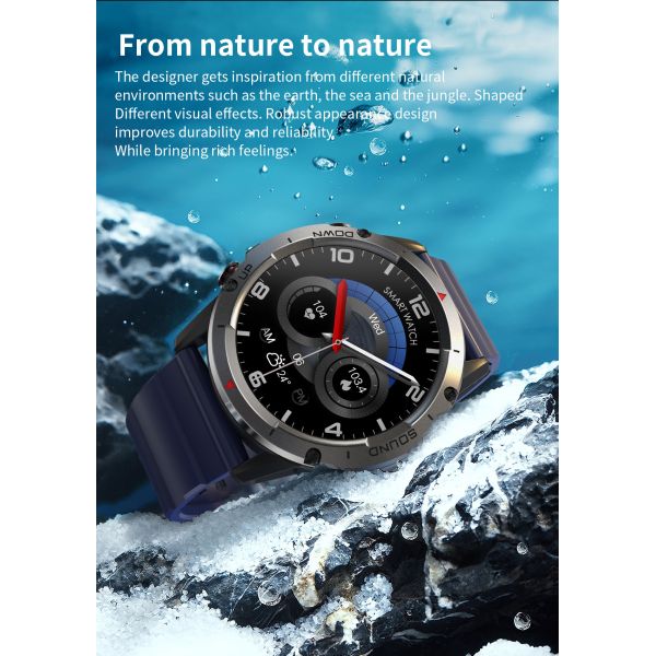 New NX9 Defense Sports Bluetooth Call Smart Watch 1.39 Round Screen Ultra Long Standby