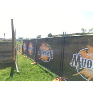 240 X 210cm Galvanized Chain Link Fence Panels Construction Q235 Steel Materials