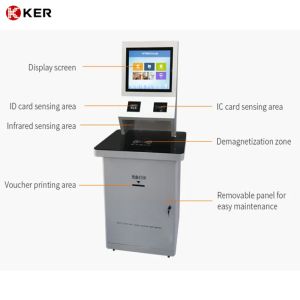 Self Service Queue Kiosk Touch Screen Touch Printing Kiosk, Checkout Terminal