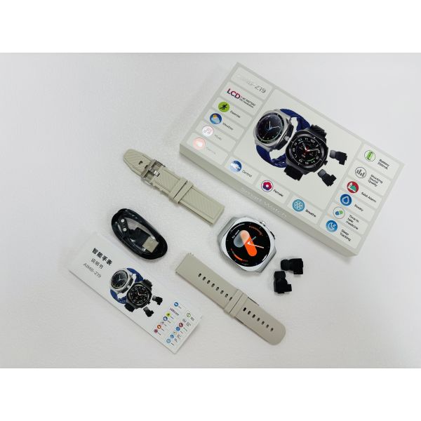Z19 Smartwatch 2 In 1 Wireless With BT Calling Heart Rate Monitoring Silicone Band
