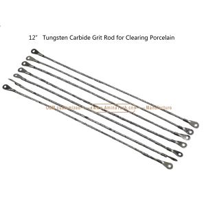 12"Tungsten Carbide Grit Rod for Clearing Porcelain,Cutting Tiles