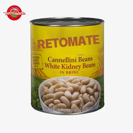 Buy ISO White Kidney Beans Canned , 3000g Delicious Kidney Beans In Brine at wholesale prices