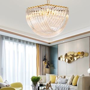 Nordic Circular Electroplating Pendant Lights Modern E14 Light Source
