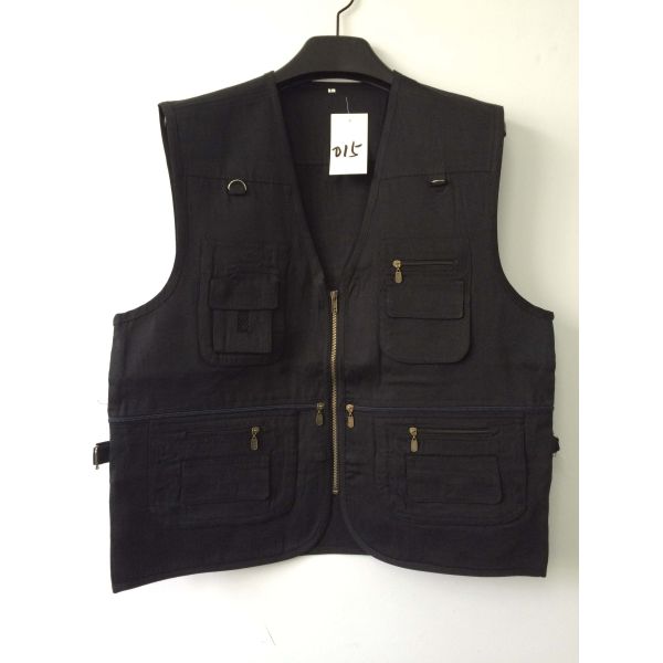 vest, waistcoat, polyester fabric, weeding vest, weeding waistcoat, S-3XL, black color