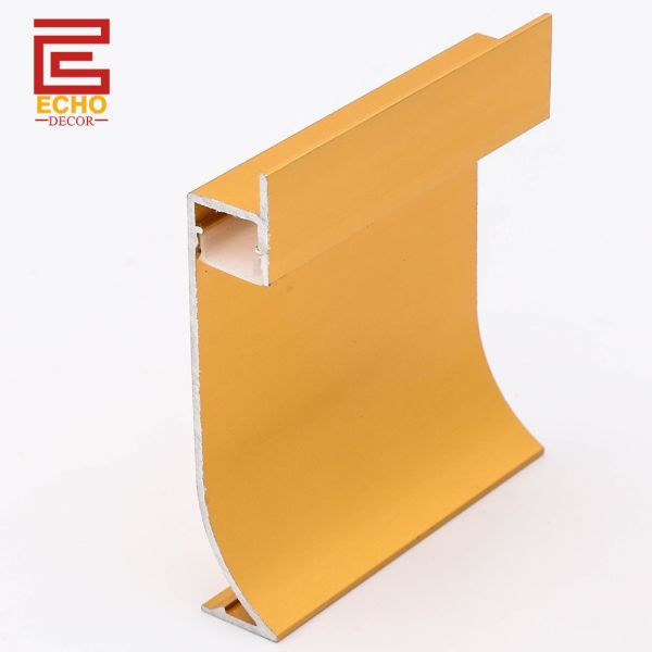 Customizable Durable Aluminum Skirting Board With LED Channel Mounting LED