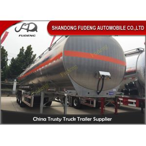 China 55CBM Three Axles Fuel Tanker Semi Trailer Aluminum alloy / Carbon Steel Body on sale