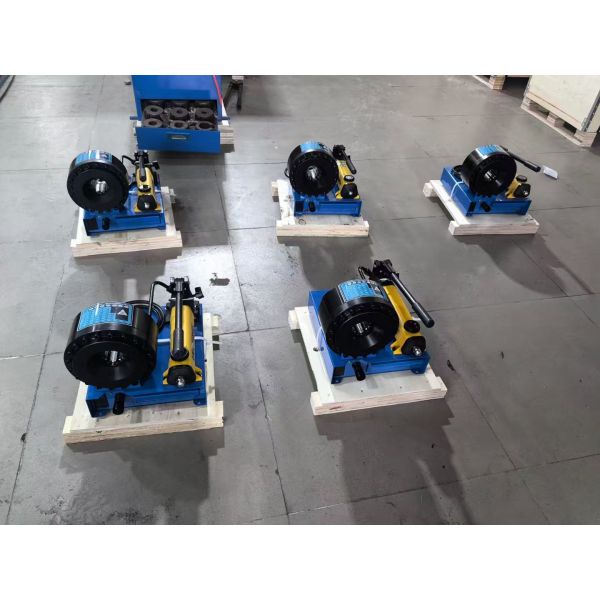 7 Dies New Model 6 To 25mm Without Electric 1" Manual Hose Crimper Blue Color / Manual Hose Crimping Machine