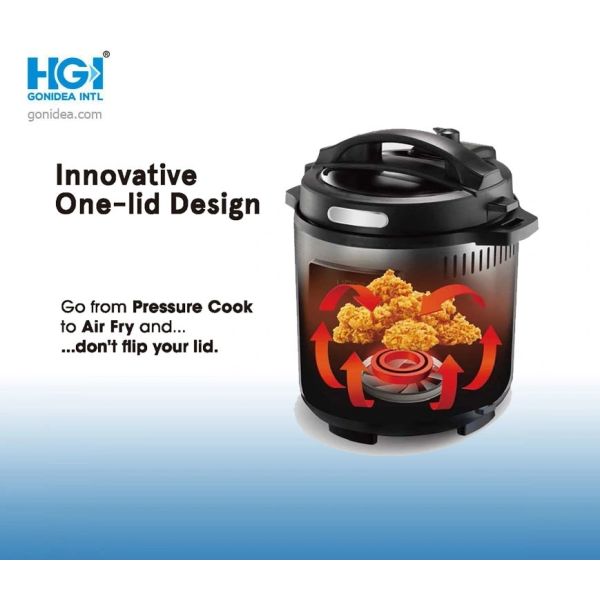 2 In 1 Nonstick Electric Pressure Cooker With Fryer Commercial Cooking Appliances