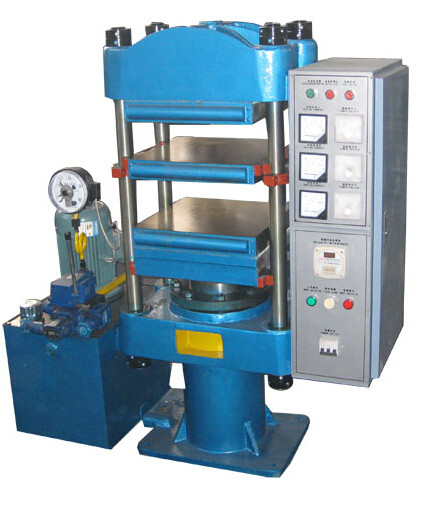 HG / T3034-1999 Motor Driven Rubber Testing Equipment , Flat Vulcanizing Machine