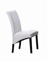 Modern No Folded White Pu Dining Chairs 42cm Tall
