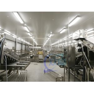 3KW Stable Shrimp Processing Machine 10000x1150x1550mm Practical