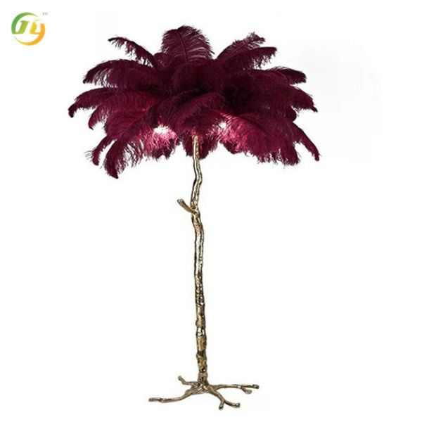 Feather Designer Luxury Modern LED Led Floor Lamp Modern Indoor Floor Lamp