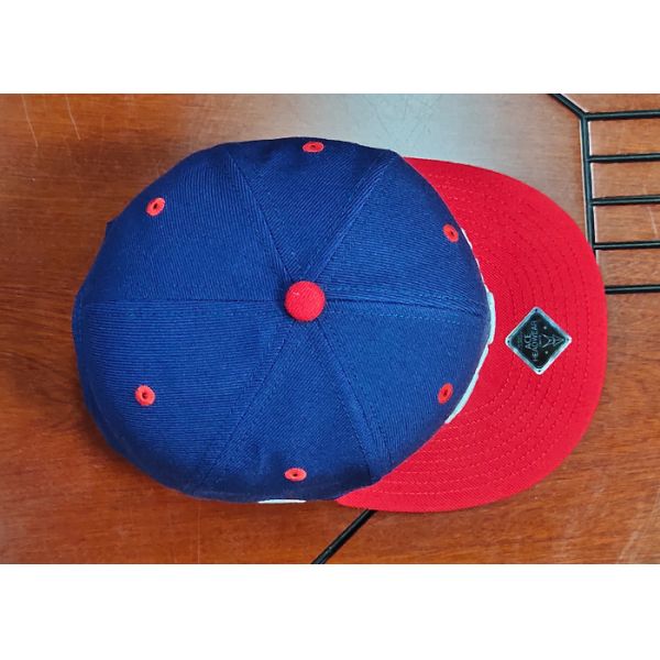 ACE Cool Outdoor Unisex Custom 3D Embroidery Logo Red Bill Peak Hip Hop Baseball Snapback Cap