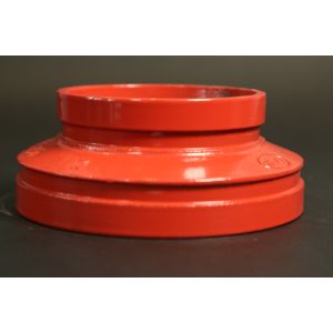 XGQT07-159x114-2.5 Flanged Concentric Reducer Ductile Iron Grooved