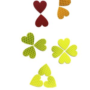 Yellow Children Bicycle Reflective Stickers Screen Printing