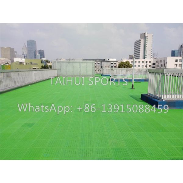 Interlocking Artificial Grass Drainage Underlay Rubber Drainage Shock Absorbing Tiles
