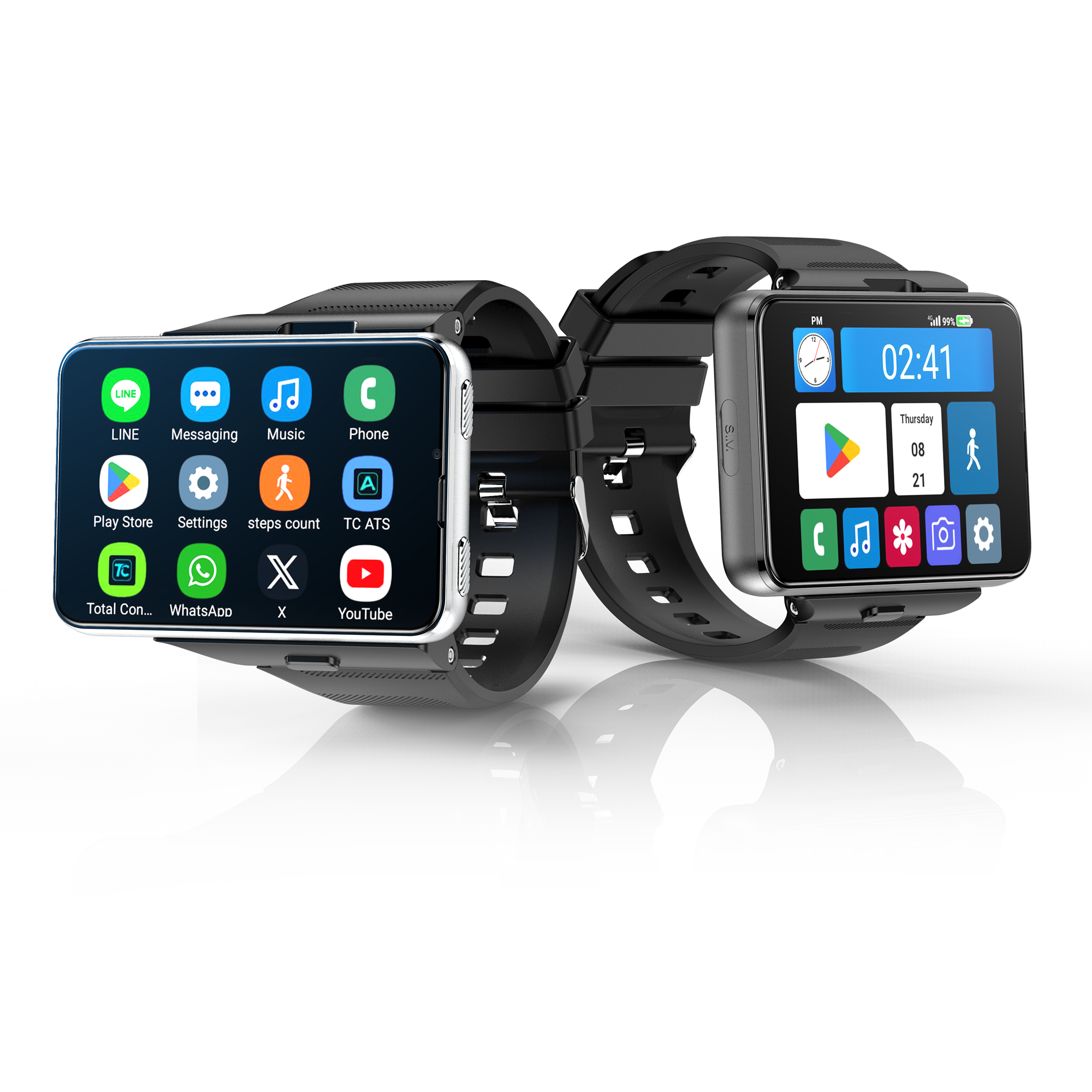 Quality Factory S999 4G Smart Watch Android 11 OS MTK6765 Quad Core 6+128GB 2.88&quot; HD Screen Dual Camera for sale