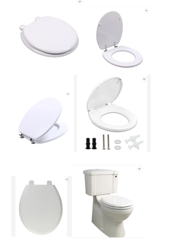Slow-Close Hinged Round Toilet Seat Cover Made Of Polypropylene For Modern Bathrooms