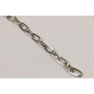 Multiapplication Silver Plated Cable Chain 9mm Width Ecofriendly