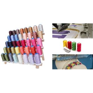 100% Polyester Trilobal filament Embroidery Machine Thread 75D/2 5000Y