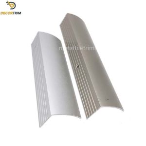 Aluminum Bullnose Edge Trim , Tile Step Edging Strip Screw Install